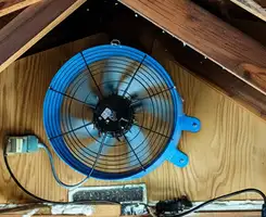 attic fan services with installed attic ventilation fan system in Fargo, ND